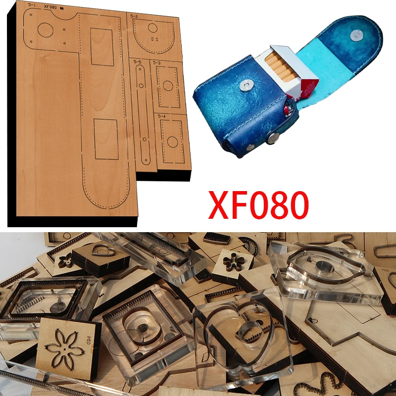 New Japan Steel Blade Wooden Die Cigarette knife mold Wallet Leather Craft Punch Hand Tool Cut Knife Mould XF080