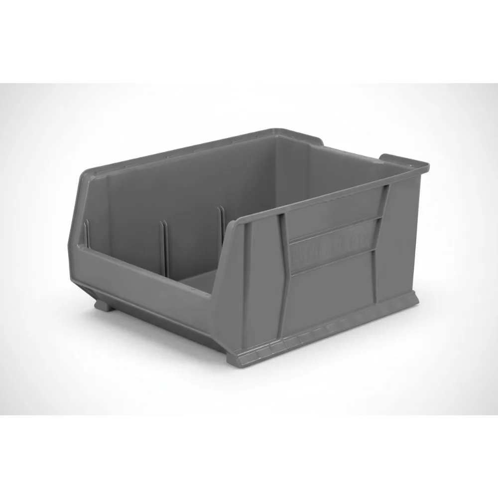 

Большие штабелируемые контейнеры для хранения 24x18x12 дюймов, сверхпрочный пластиковый органайзер для гаража, склада, класса