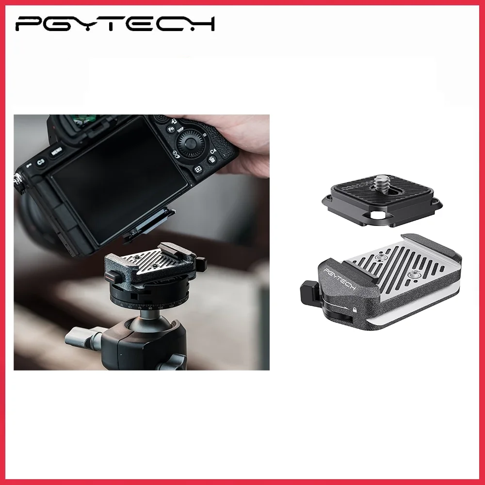 Conjunto de braçadeira e placa de liberação rápida tipo Arca PGYTECH V2