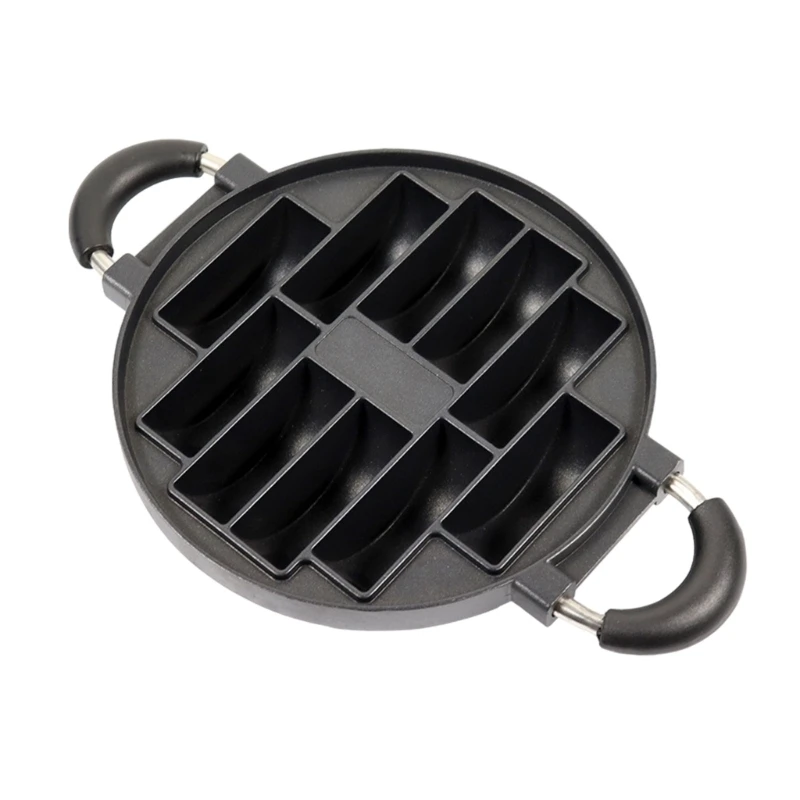 

Convenient Breakfast Eggs Cooker Practical Cooking Cake Pans 10 Hole Cast Aluminum Omelettes Pans Nonstick Cooking Pans