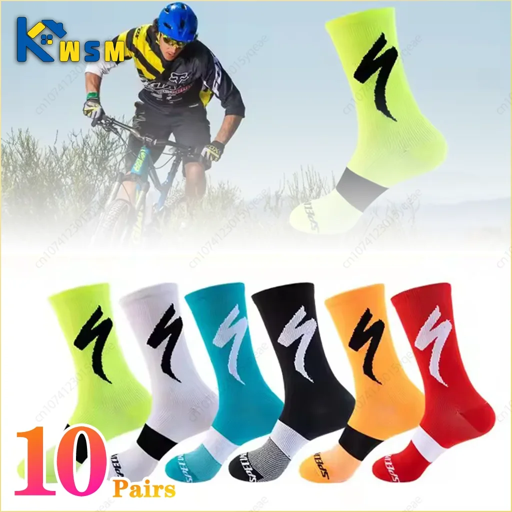 1-10Pairs Professional Mountain Riding Socks Sport Race Socks Mountain Bike Bicycle Road Race Quick Dry Specialized Socks