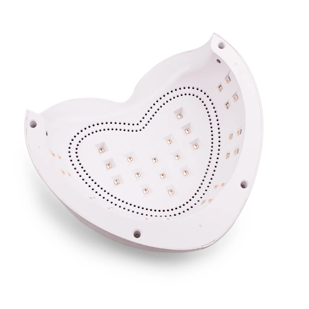 Lovely ที่มีประสิทธิภาพ96W UV Nail Light LED Heart Shape โคมไฟสีเจลทาเล็บเครื่องเป่า Curing เล็บเครื่องมือเล็บแห้ง96W Pro