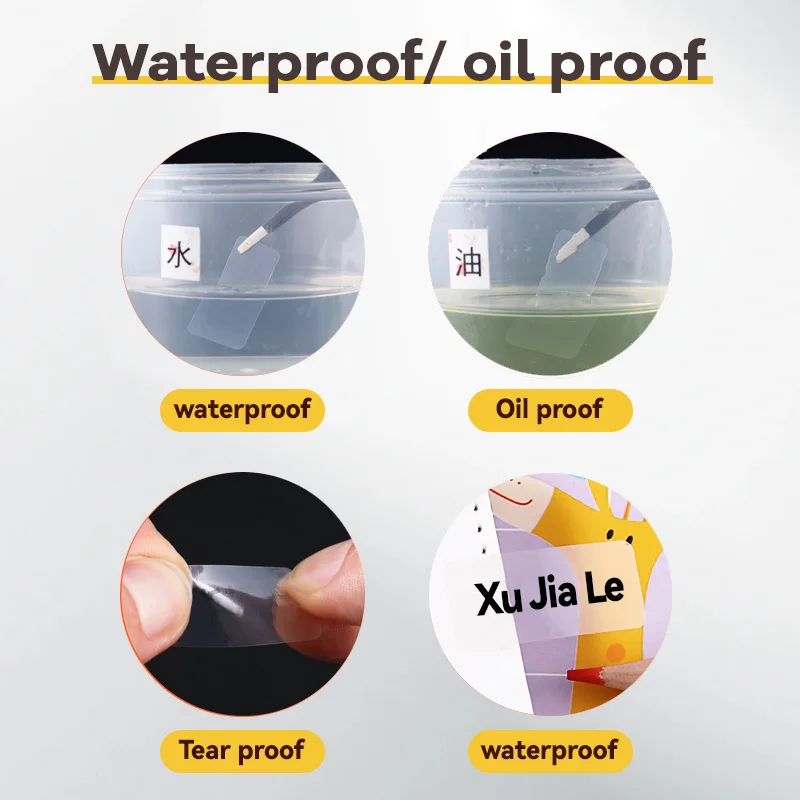 Niimbot D11/D110/D101 ملصقات شفافة ملصقات طابعة الملصقات مقاومة للماء والزيت، علامة سعر السلع في السوبر ماركت #5