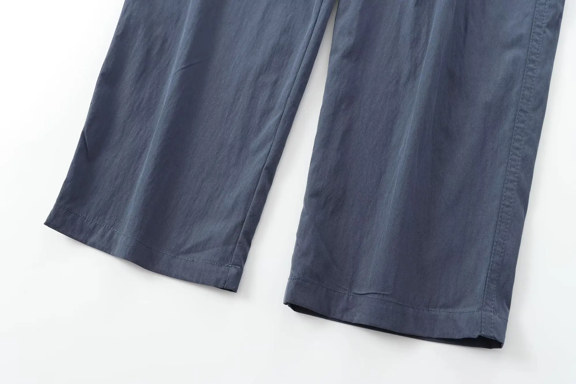 Dave&Di Minimalist Solid Color High Waisted Straight Leg Casual Pants Women Harem Pants Trousers Women