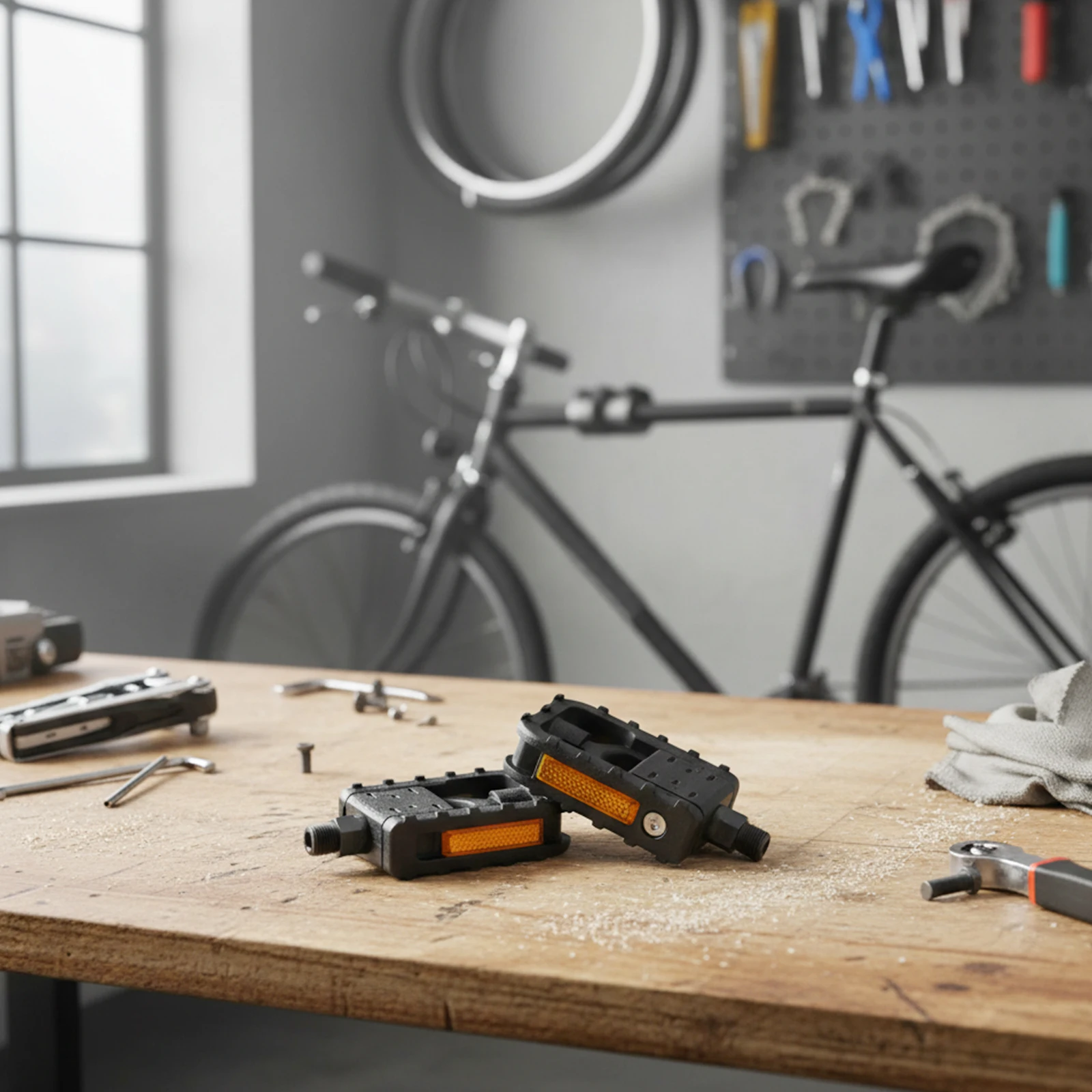 

Bicycle Pedal Replacement Foldable Bike Pedals Bike Transportation Easy Installation Enhanced Grip Foldable Design