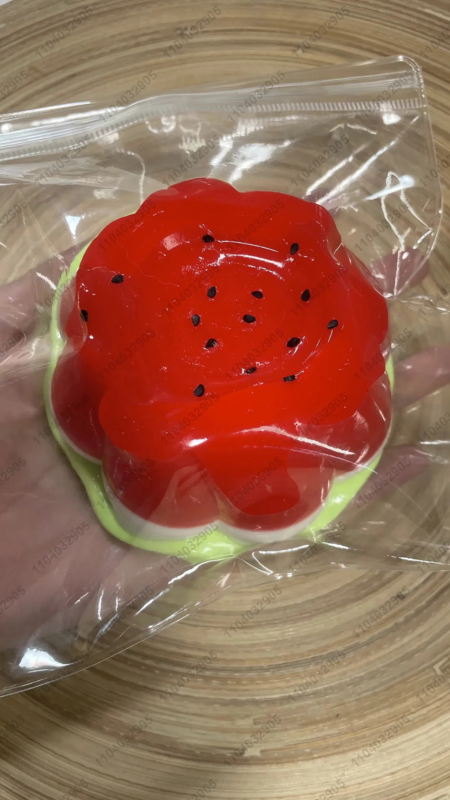 Big Watermelon Pudding Silicone Taba Squishy 0.26KG Big Fat Jelly Pudding Cute Pudding Squishy Hand Relax Stress Release Toy