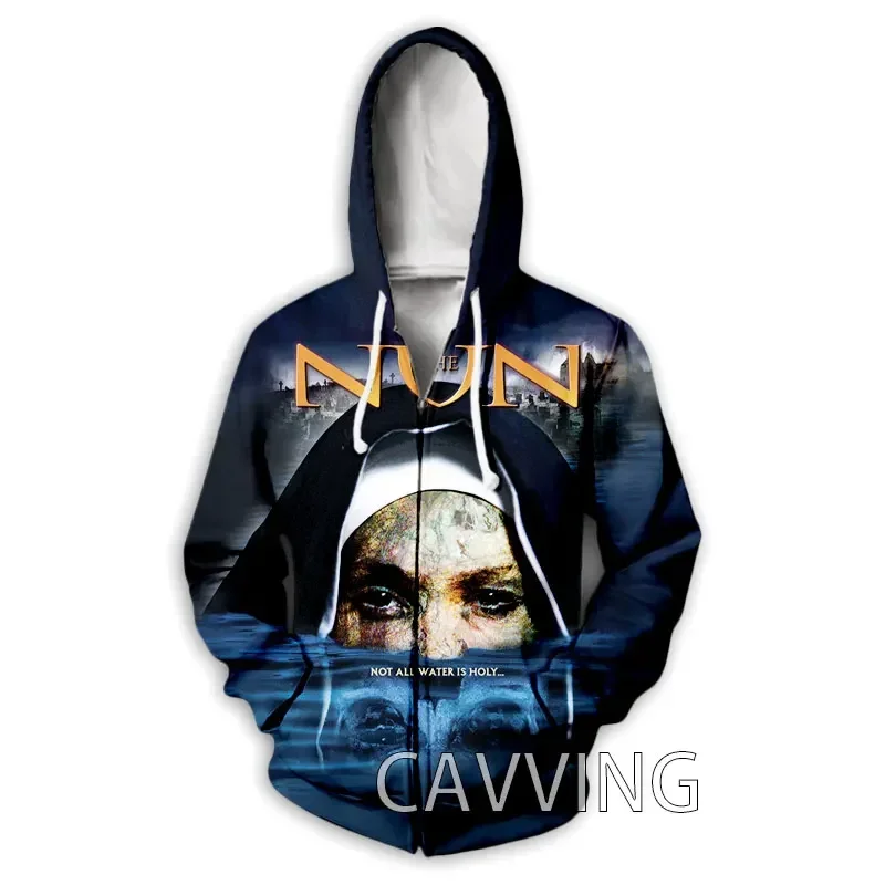 

Movie The NUN Zipper Hoodies 3D Print Men's Women Casual Zip Up Hooded Sweatshirts Hoody Oversized Tracksuit Pullover Man Coat