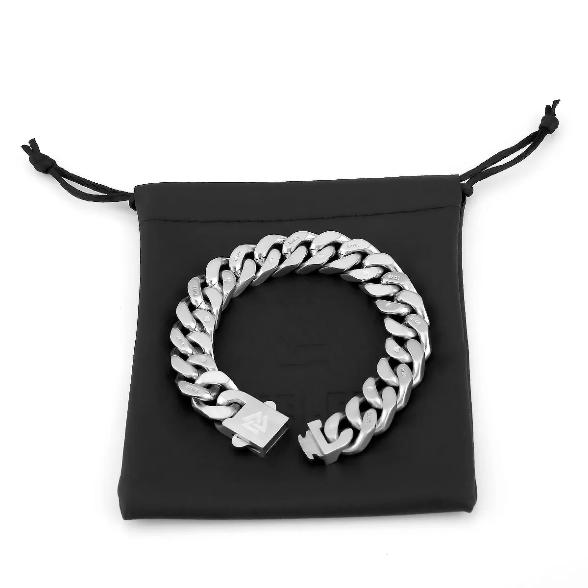 New Design Original LOVE Cuban Chain Bracelet Fashion Punk Men Stainless Steel Bracelet for Best Friends Gift Jewelry Accessory