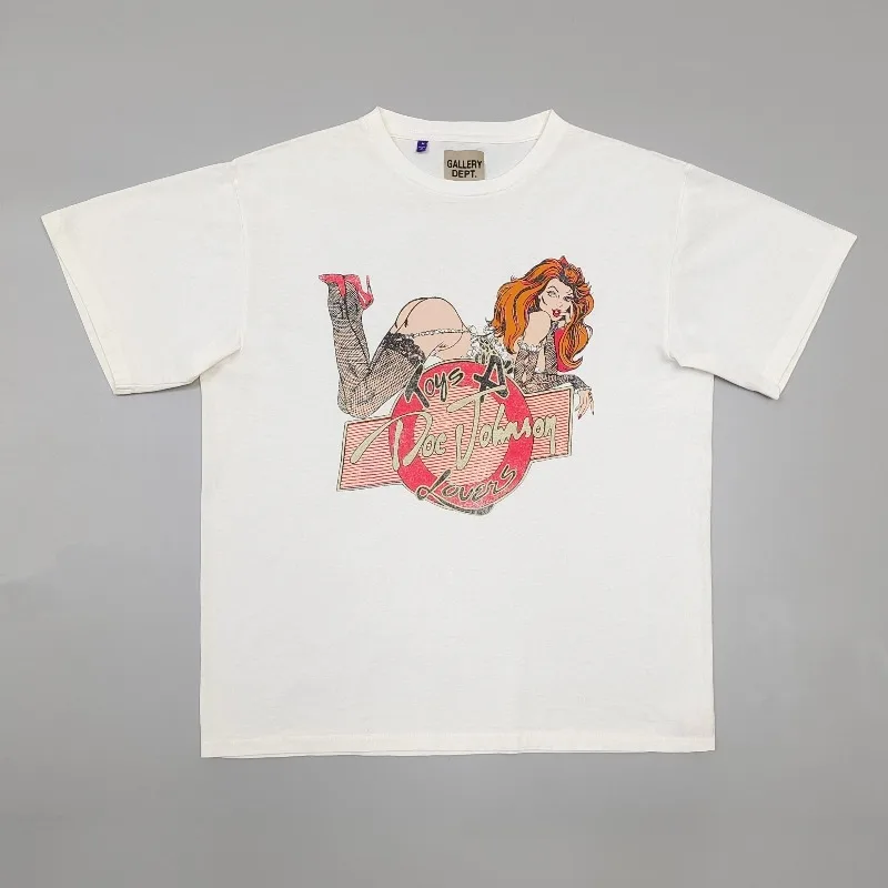 Gallery Dept Dancing Girl Letter Print Short Sleeve High Street T-Shirt