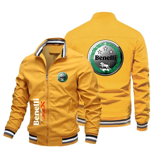 Imagen 2 del producto Chaqueta deportiva a prueba de viento para hombre, chaqueta con logotipo de Benelli Harajuku para ciclismo al aire libre, ocio, primavera y otoño, 2024