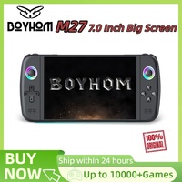 BOYHOM 7 Inch IPS Screen M27 Handheld Game Console Linux System Joystick RGB Lightning Retro Video Game Consola Player Gift