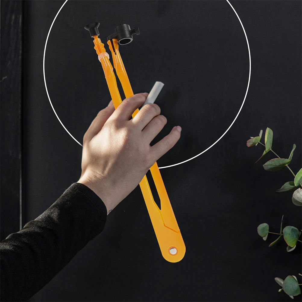 

2Pcs Plastic Compass Large Abs Round Math Tool for Drawing Circles Teacher Demonstration Whiteboard Classroom