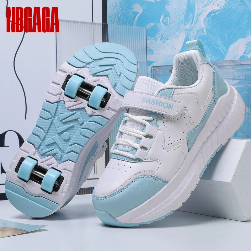 

Adjustable Kids Roller Skates 4 Wheels Girls Inline Skate Shoes Beginner Outdoor Sports Sneakers Children Youth Gift