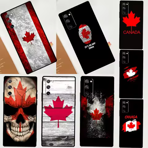 Canada Canadian Flag Case For Samsung Galaxy S25 S24 S23 S22 S21 Ultra S9 S10 S20 Plus S24 FE Funda Cover Shell