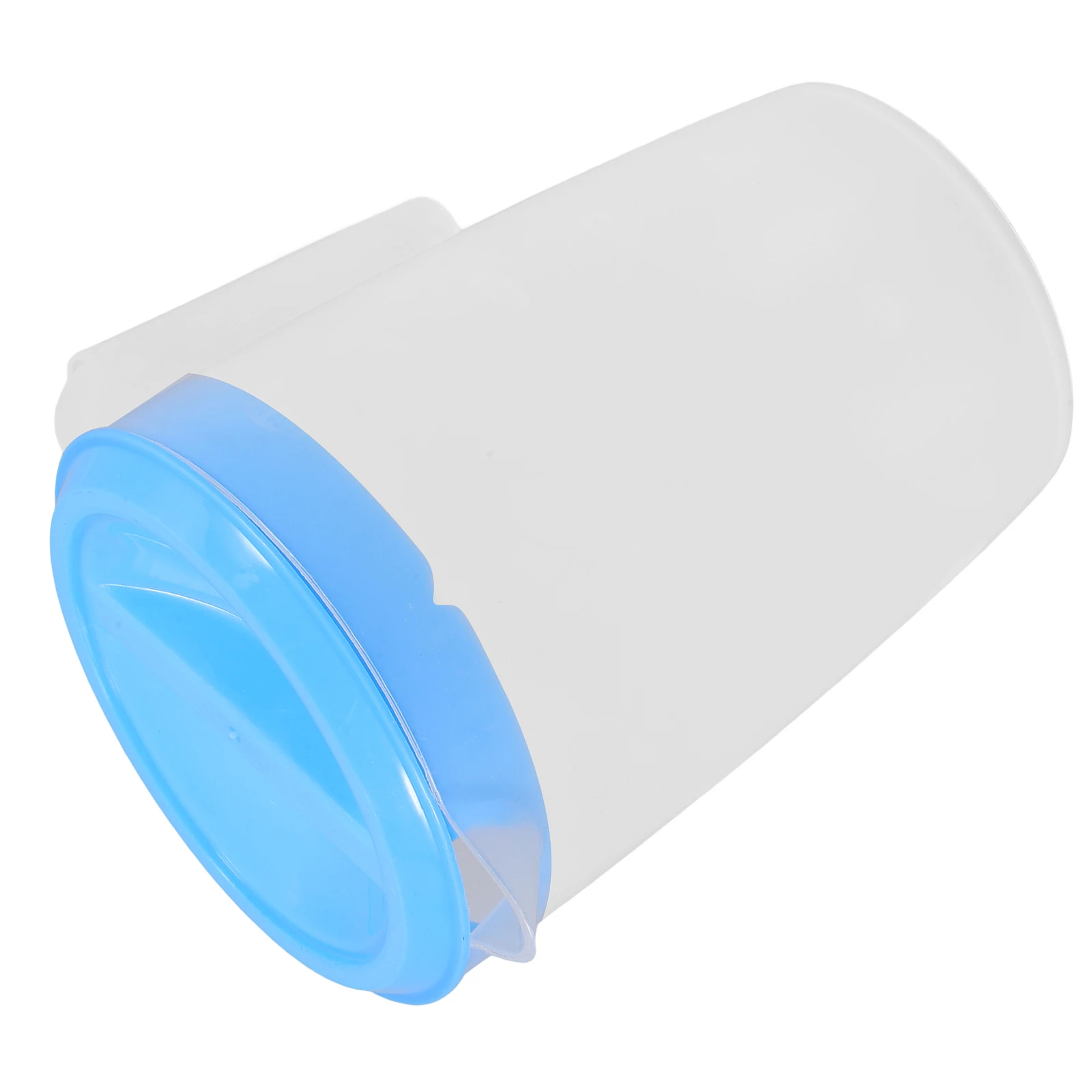 

Blue 1L Plastic Pitcher with Lid for Cold Water Tea Beverage Juice Milk Coffee Storage Suitable Home Office Restaurant