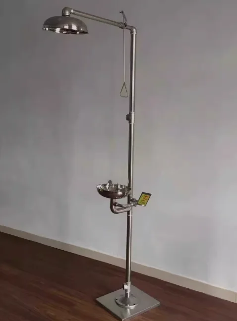 Emergency Safety Shower and Eye Wash Station, Industrial Grade for Chemical Exposure Protection