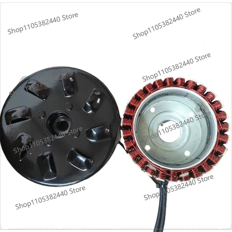 170F Generator Motor Stator Rotor Kit 5KW AC 24V 48V 60V 72V 27-Pole Coil for Range Extender