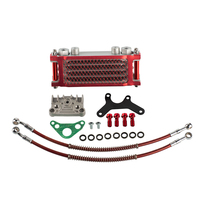 Motorcycle Oil Cooler Oil Radiator Kit For Honda Monkey Yamaha Kawasaki 50cc-140cc Pit Dirt Bike Scooter Moped Enduro Motocross