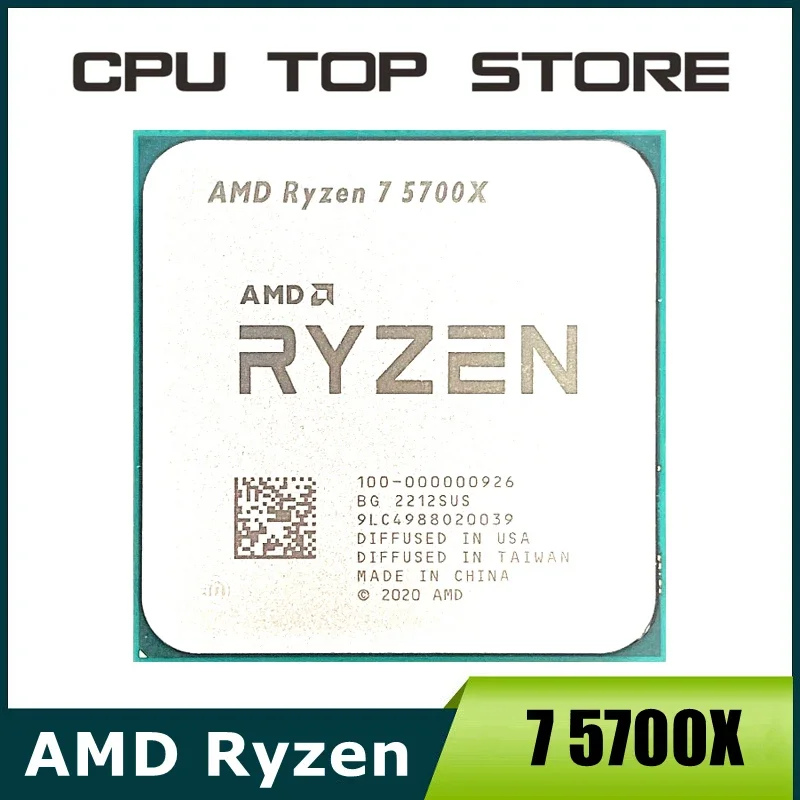 AMD Ryzen 7 5700X R7 5700X 3.4GHz 8-Core 16-Thread CPU Processor 7NM L3=32M 100-000000926 Socket AM4 No Fan