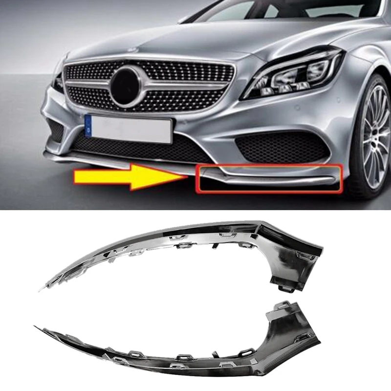 Newfront Bumper Trim Strip Chrome Moulding Wheel Trim Cover For Mercedes Benz W218 CLS320 CLS350 CLS400