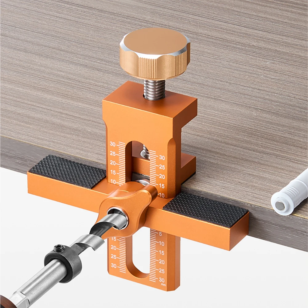 2-in-1 Cabinet Door Installation Jig - 6/8/10mm Rebounder Positioning Tool for Quick & Precise Wardrobe Door Panel Mounting