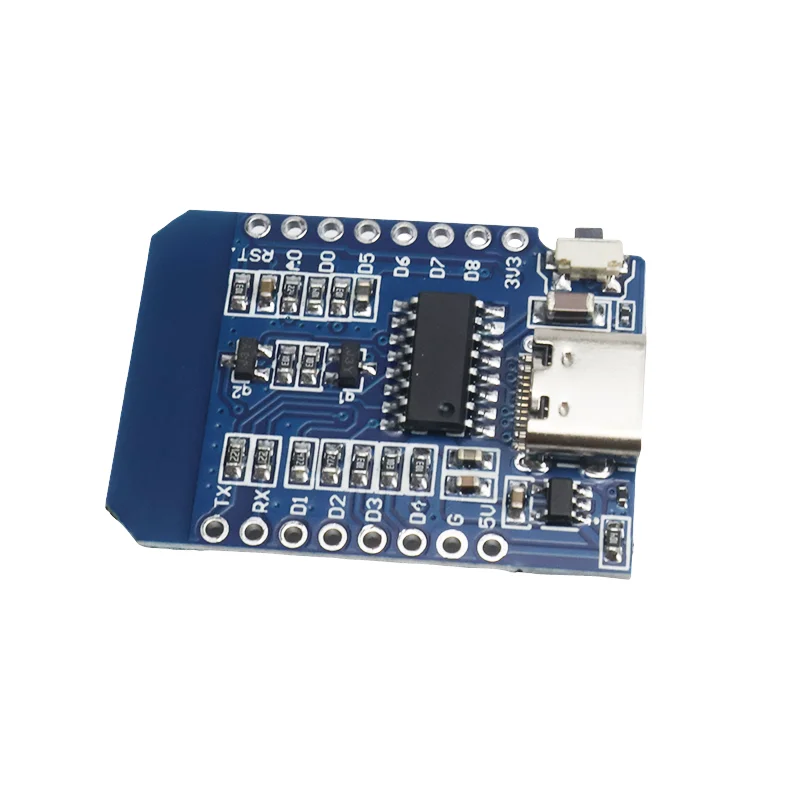 Type-C ESP8266 ESP12F USB D1 لوحة تطوير صغيرة ESP8266 منفذ تسلسلي لاسلكي WIFI تطوير إنترنت الأشياء لوحة تركيبية Mcu مع دبابيس