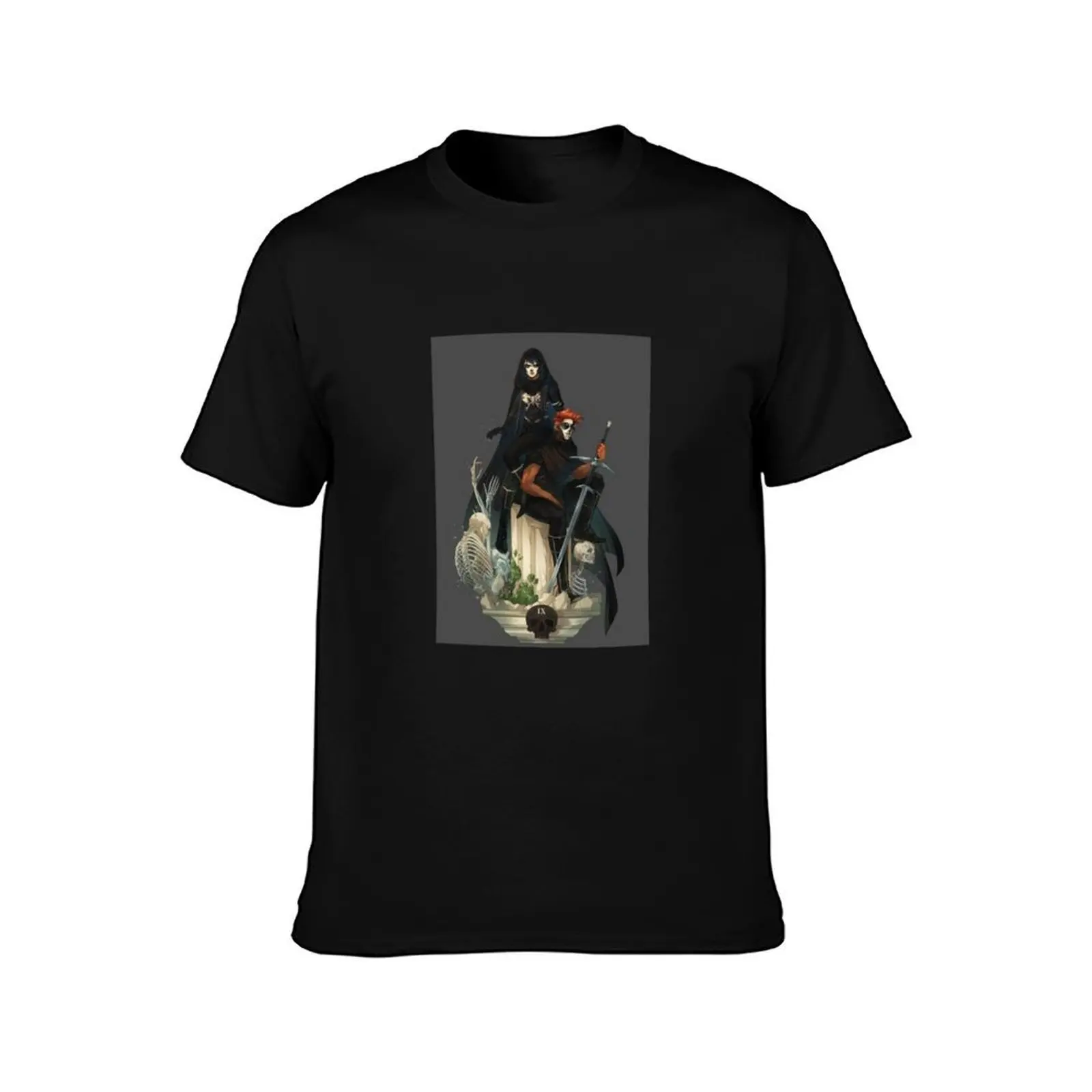 Gideon the ninth T-Shirt, Summer Casual Cotton Tee, Oversized Streetwear Tops, Vintage Graphic Print, Loose Fit Short Sleeve