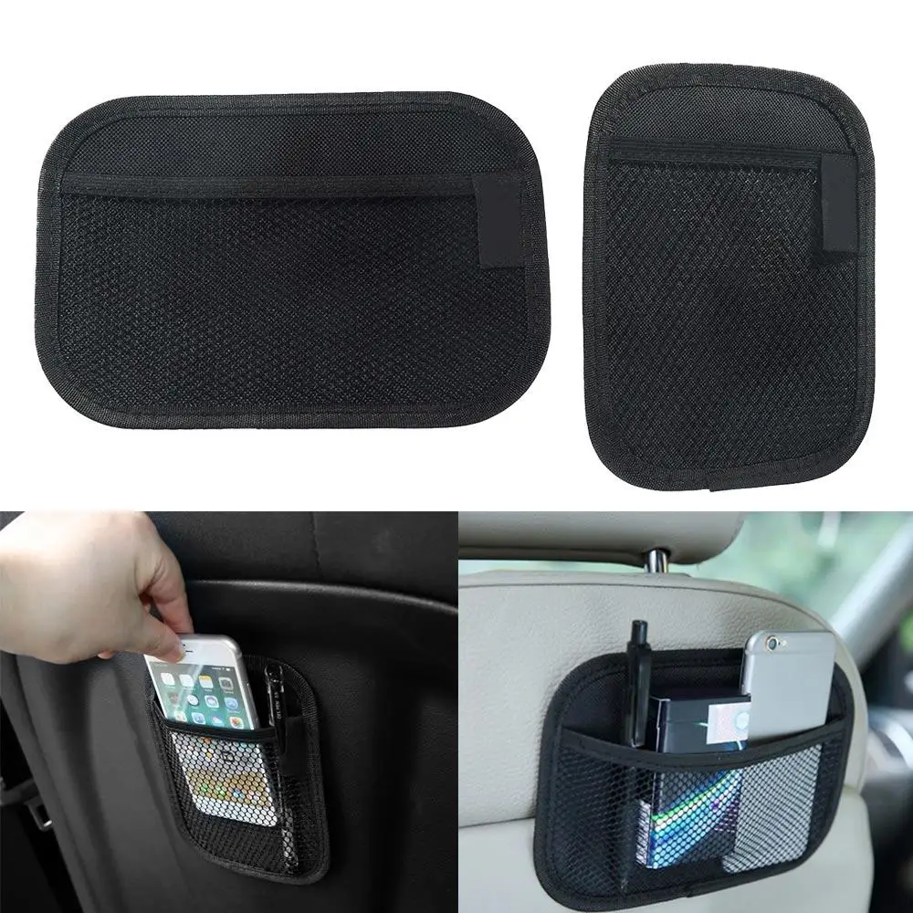 

Multifunctional Universal Car Storage Net Oxford Fabric Black Car Mesh Organizer Mobile Phone Pocket For Car