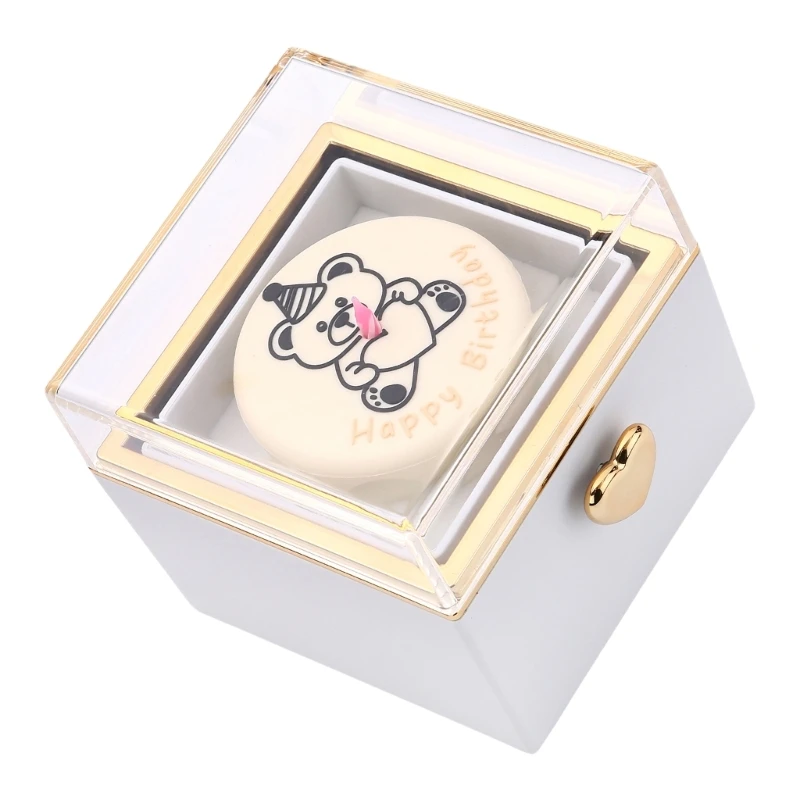 

Ring Holder Box Rotating Jewelry Box for Birthdays and Anniversary Celebrations