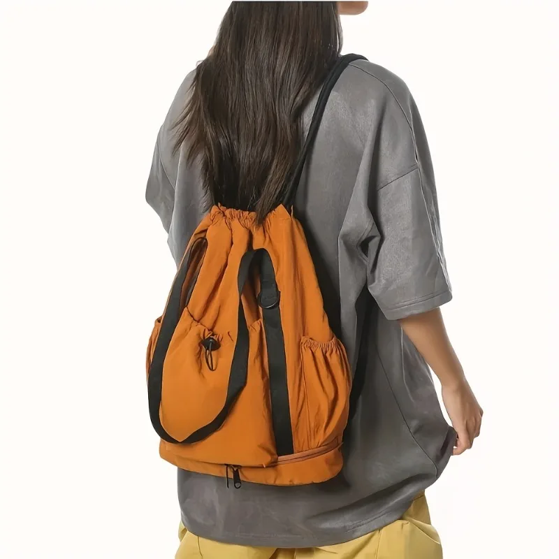 

Unisex Backpack with Adjustable Drawstring Closure, Lightweight Sports Travel Bags, Hand Wash Dry Clean, Backpack for Travel