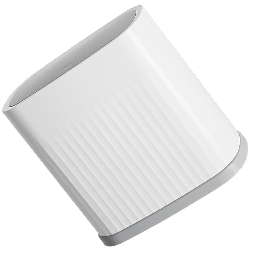 

Stylish Press Lid Trash Can Modern Design Narrow Spaces Suitable for Home Kitchen Bathroom Bedroom Garbage Container