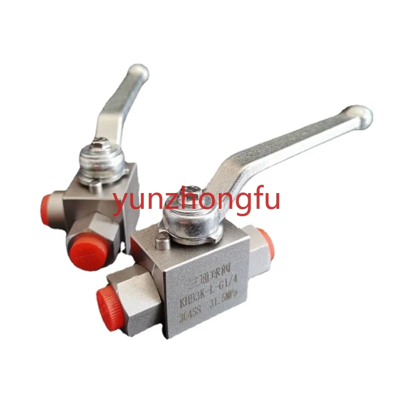 304 Stainless Steel Tee Valve High Pressure Ball Internal Thread Hydraulic Oil Water Gas L Type Khb Reversing Switch 4 Points