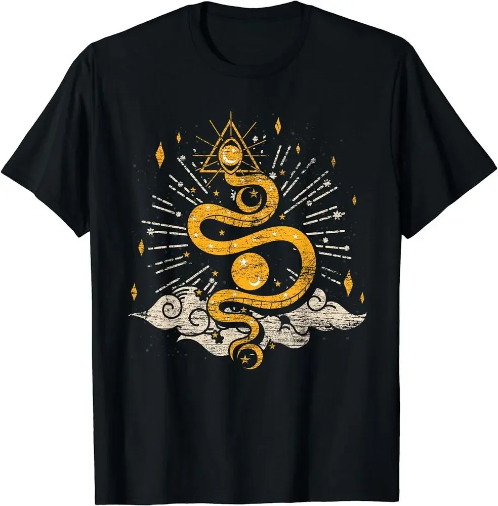 Pagan Blackcraft Dark Magic Snake Wicca Occult Tee T-Shirt  High Quality 100%Cotton Short Sleeve