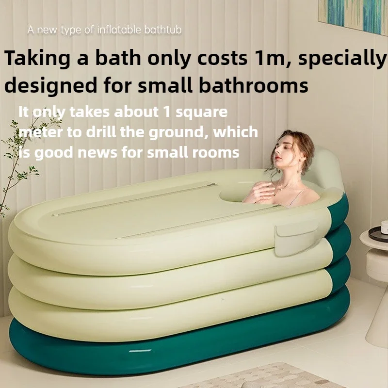 

Portable Foldable Fumigation Bathtub with 55W Electric Pump Fully Automatic Inflation for Adults and Children Household