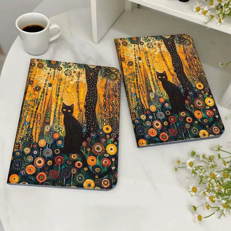 

Cartoon Black Cat Hat For Honor MagicPad MatePad M5 8 9 2 3 10 12 X V7 V8 X8 X9 V9 GT X9a GT2 S Air Pro Tablet Case