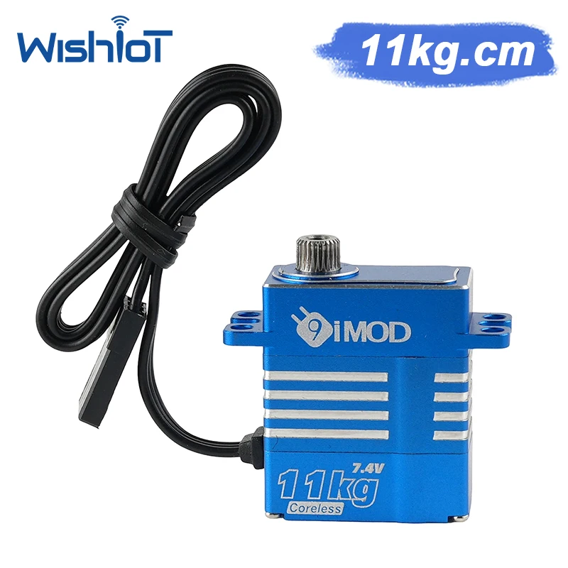 

9IMOD 11KG Mini Digital Servo Coreless Motor Full Metal Gear HV 4.8-8.4V High Torque RC Car Helicopter Airplane Drone Robot