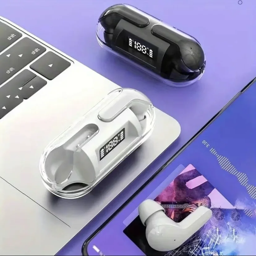 NEW A06 Wireless TWS Bluetooth Earphone with LED Display Touch Noise Canceling Earbuds SportsMusic Game Headset Waterproof image 4