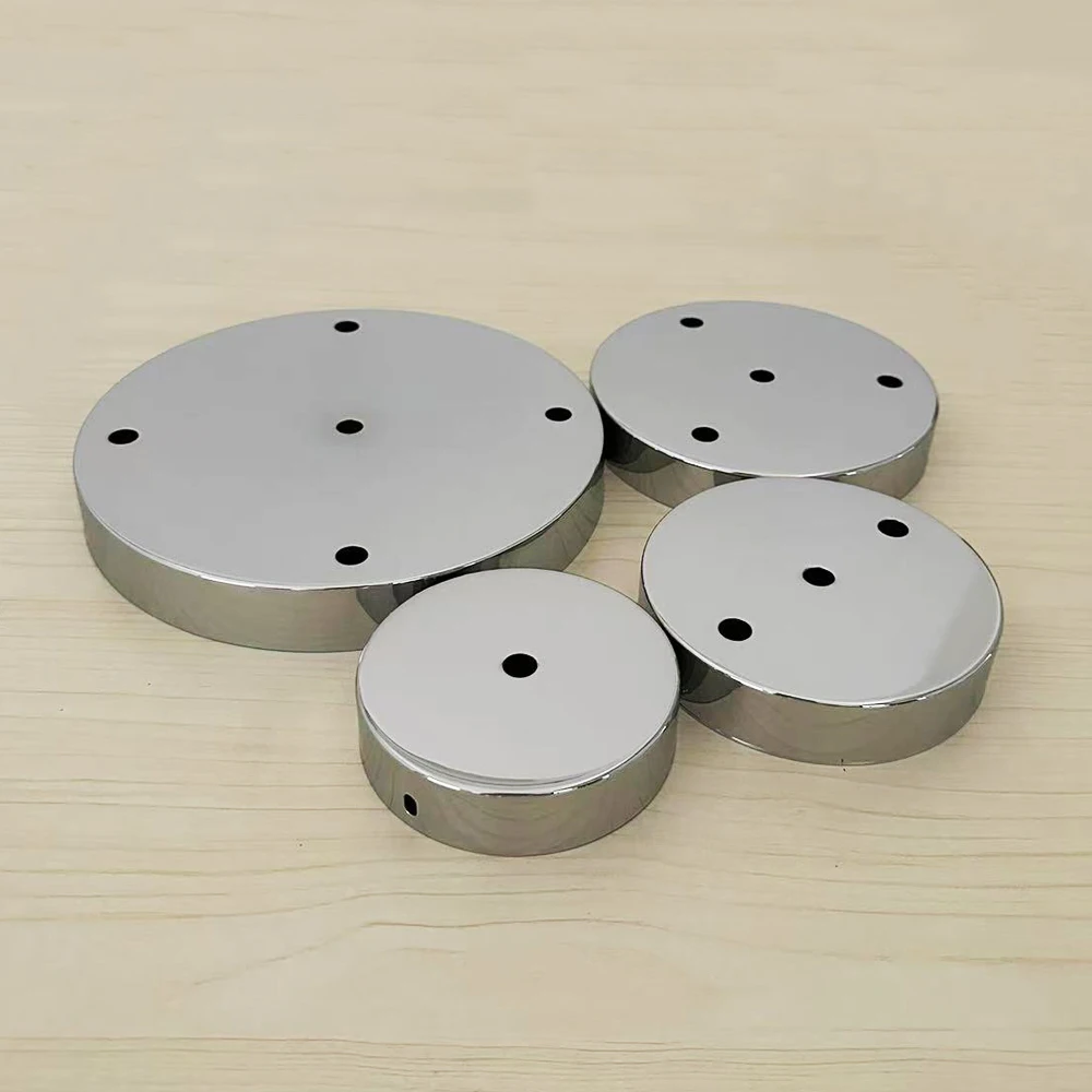 

Round chassis Silver10/12/15/20/25/30cm Ceiling Plate Iron Pendant Lamp Bases DIY +Lock Line Ceiling Canopy