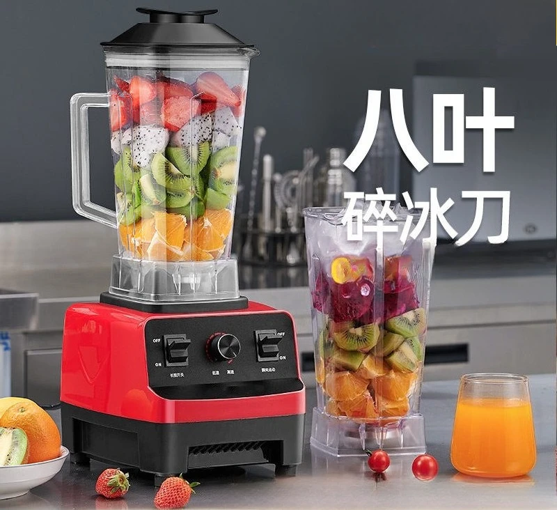 Small Ice Blender Commercial Household Use, Multi-function Smoothie Juice Soy Milk Maker for Stall