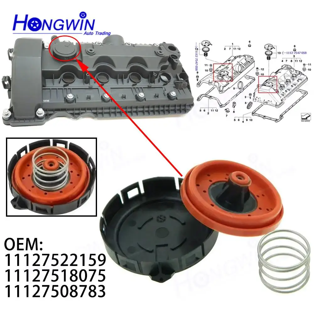 11127522159 11127518075 11127508783 Valve Cover Repair Kit For BMW X5 Alpina 750Li 745Li 745i 650i 645Ci 550i Engine:N62 N62N