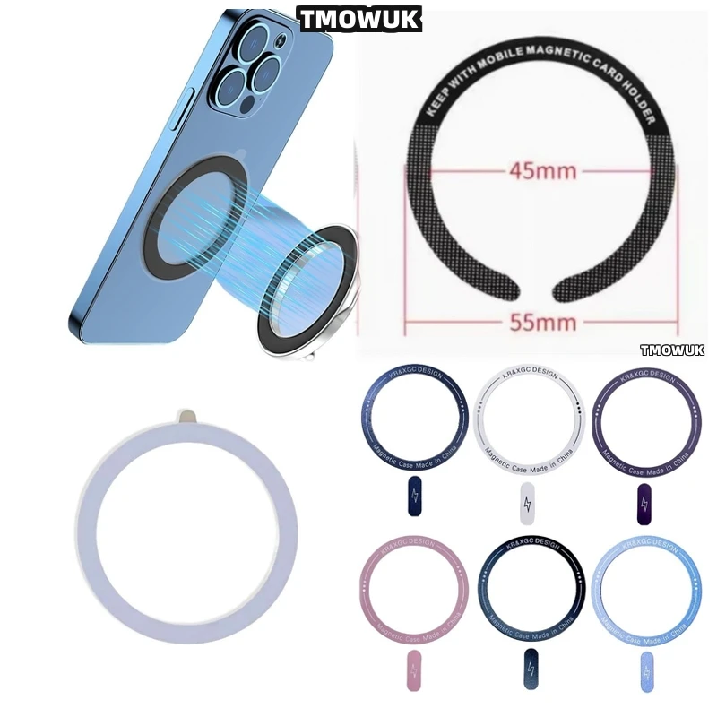 

For OnePlus 13 12 9 Ace 2 3 3V 2V Pro Nord For Magsafe - Wireless Charging Sticker Ring With Magnetic Metal Element