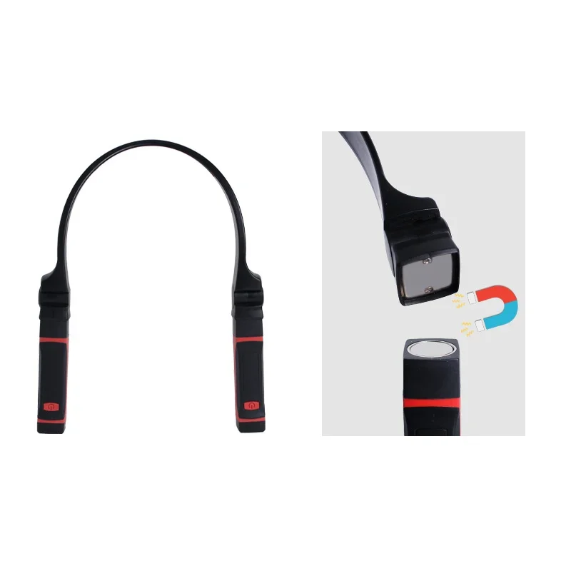 Luz de Leitura LED Neck, Luz de Trabalho, Alimentado por Bateria, Recarregável, Iluminação Mãos Livres, 2 Modos, Livro