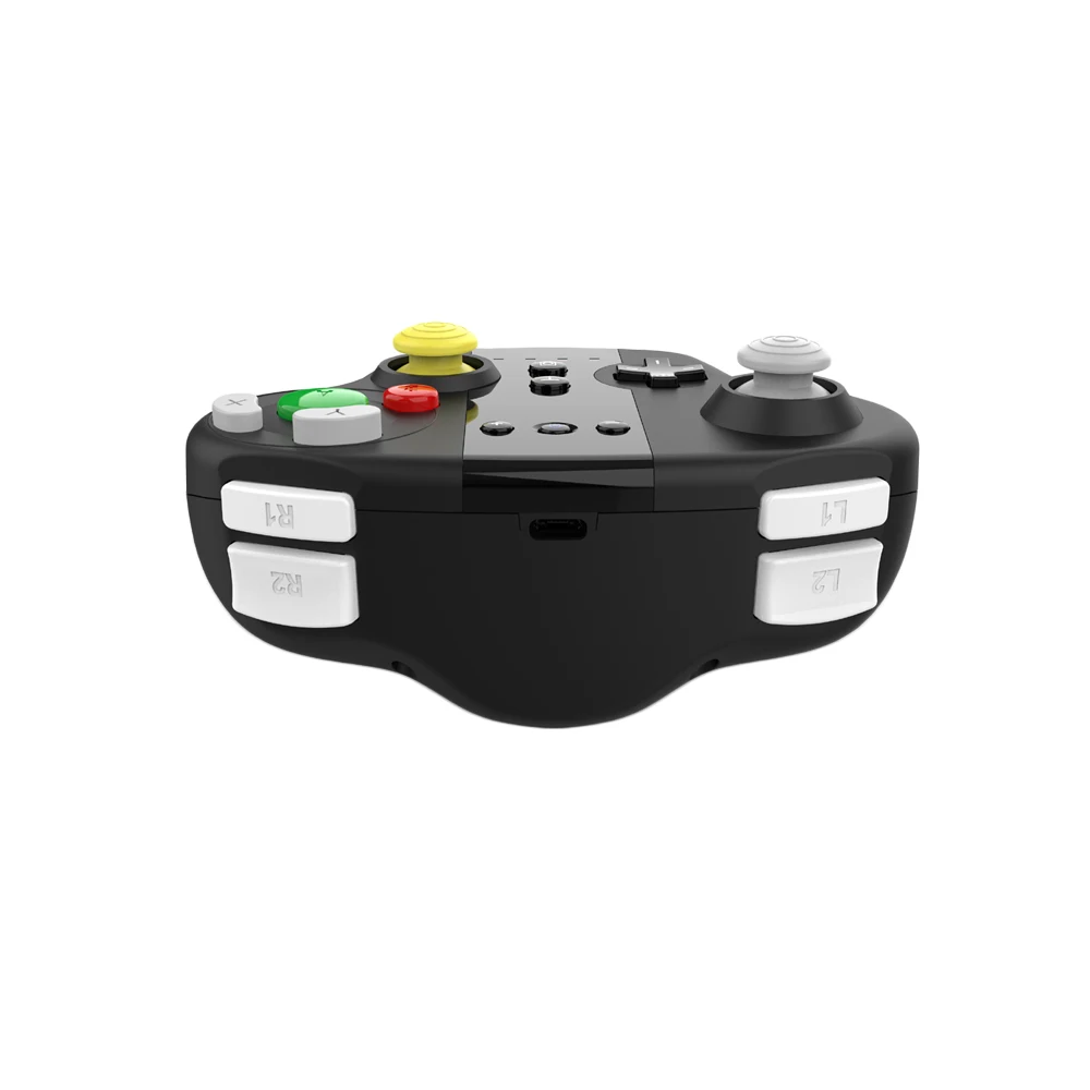 وحدة تحكم لاسلكية غمبد لنينتندو سويتش برو PC تصميم جيروسكوبي مدمج قبضة محمولة اهتزاز محرك مزدوج مع NFC