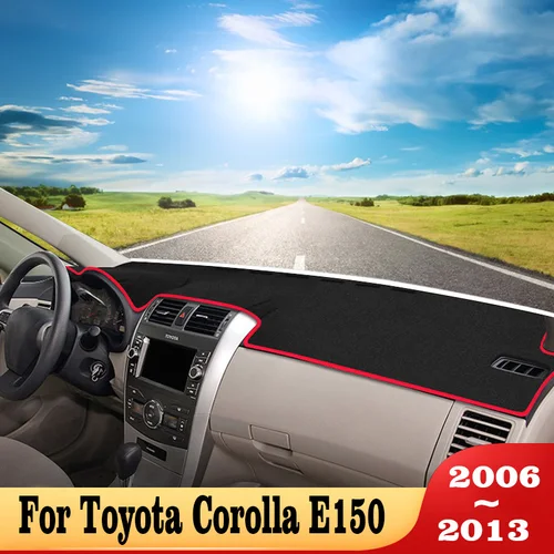 Imagen 2 del producto Cubierta para salpicadero de coche, alfombrilla Anti-UV para Toyota Corolla E180 E150 2006 2007 2008 2009 2010 2012 2013 2014 2015 2016 2017 2018