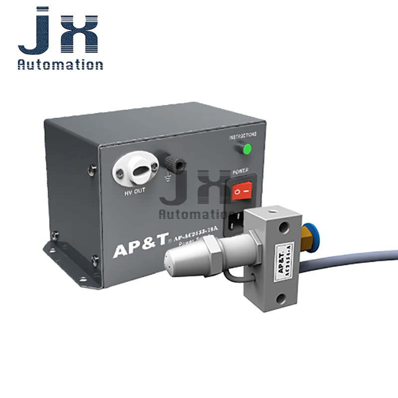 AP‑AC2454‑A Ionizing Air Nozzle Anti‑static Static Eliminator with AP‑AC2455‑28A Power Supply Industrial Dust Remover