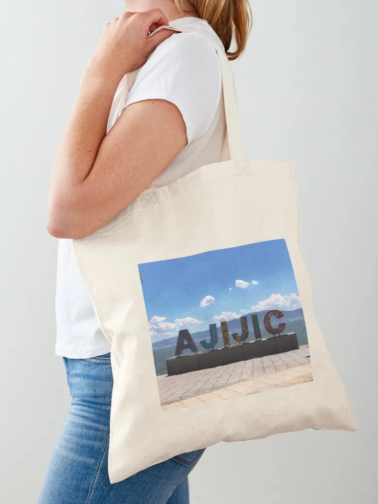 

Ajijic Sign, Mexico Tote Bag Shopper bag custom tote bag custom fabric women