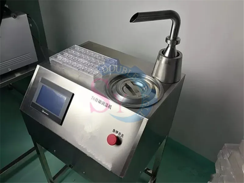 Wholesale price commercial 6KG automatic Chocolate Tempering Machine/Chocolate Pouring Machine