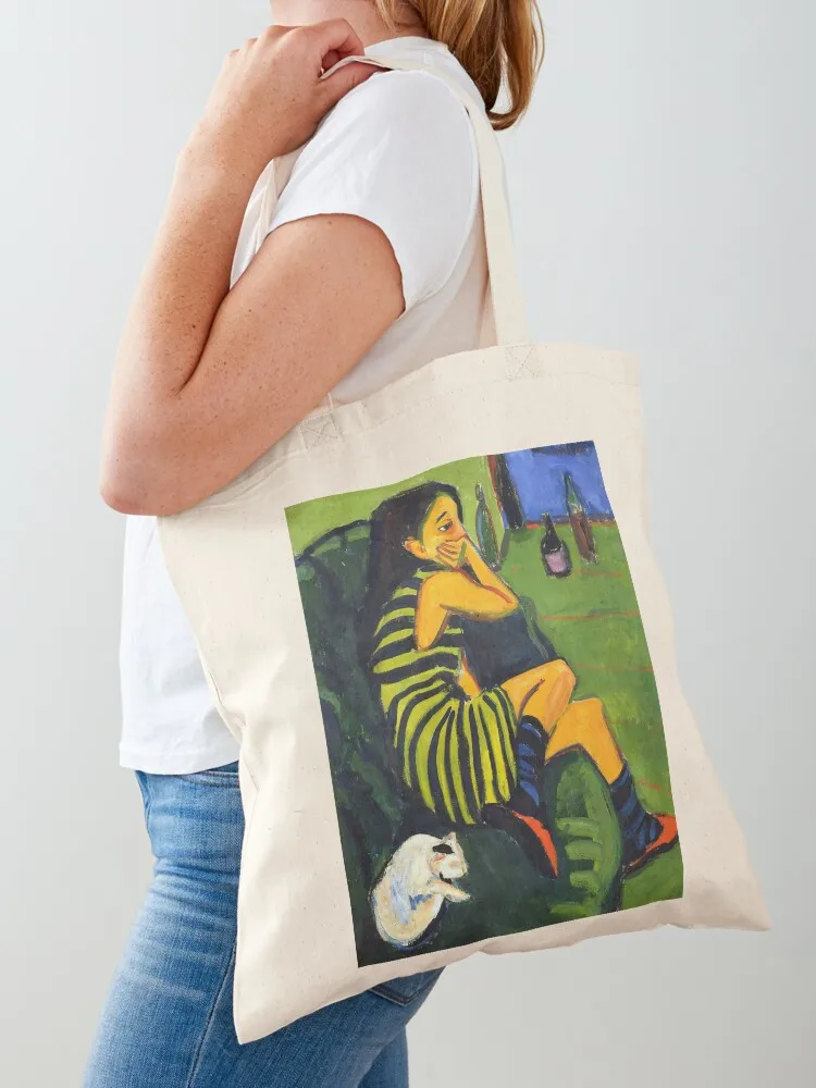 

Ernst Ludwig Kirchner - Female Artist Tote Bag Gift bag tote bag men's Customizable tote cloth woman