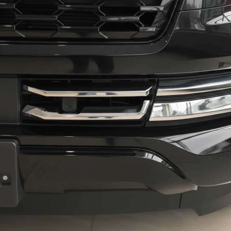 

Для Nissan Armada Y63 2025 2026 ABS хромированный передний бампер, накладка на губу, накладка, вставка, гриль, сетчатая накладка, декоративная отделка, Стайлинг автомобиля