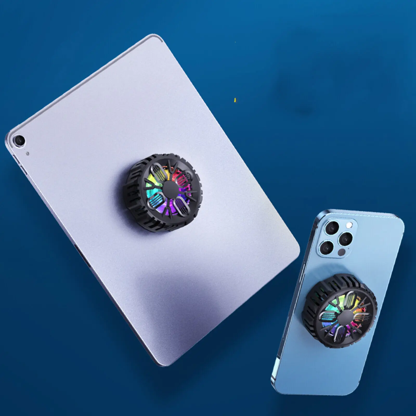 Radiator Semikonduktor Magnetik untuk Ponsel iPad Tablet Turbo Sistem Pendingin Game ABS Badai Kipas Pendingin Cepat Penyerap Panas Suara Rendah